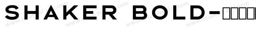 shaker bold字体转换